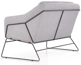Világosszürke relax kétszemélyes fotel HAMAR 2 XL