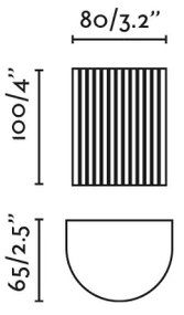 FARO 40528 - Fali lámpa SOLE 1xGU10/8W/230V szürke csipkézett kerek
