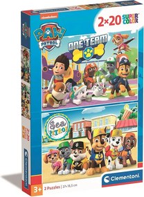 Mancs Őrjárat Sea 2x20 db-os puzzle Clementoni