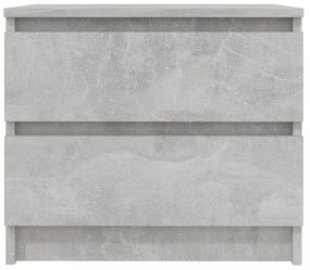 betonszürke szerelt fa éjjeliszekrény 50 x 39 x 43,5 cm