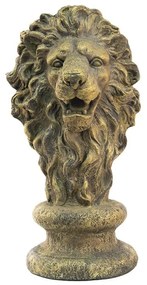 Arany színű oroszlán dekorációs szobor figura 67 cm