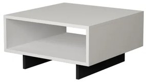 Kávésasztal HOLA 32x60 cm fehér/fekete