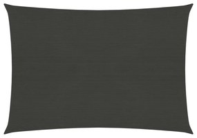 antracitszürke HDPE napvitorla 160 g/m² 2,5 x 3,5 m