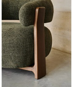 Zöld zsenília fotel Granite – Kave Home