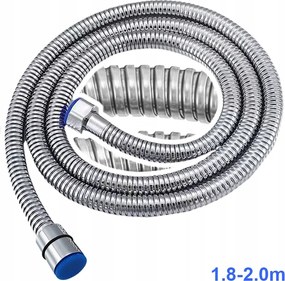 Nyújtható Zuhanytömlő 180 200cm acél Króm fülhallgatóhoz