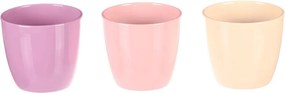 Terrakotta virágtartó 12 cm átmérő, 5-féle színben, darabár