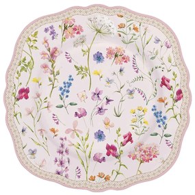 Porcelán desszertes tányér díszdobozban Symphonie Florale