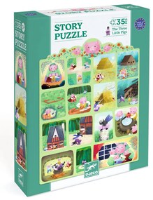 Mese puzzle - A három kismalac, 35 db-os - The Three Little Pigs