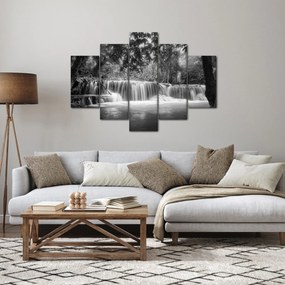 Kép - Fekete-fehér vízesés (150x105 cm)