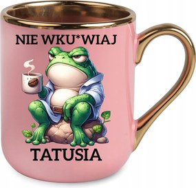 Bögre Elegáns Rózsaszín Ajándék Apák Napjára Születésnap Ünnep Csomagolás