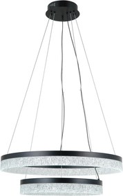 Italux glamour modern függeszték pantal matt fekete itxpnd-34533-2l-bk