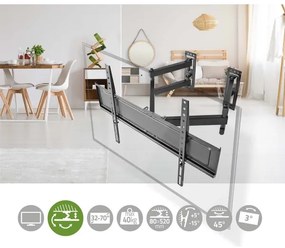 Nedis TVWM5350BK - Fali tartó Full Motion 30-70” TV-hez
