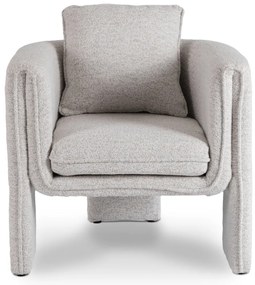 Designer Szürke Bouclé Szövet Kárpitozással. GALA