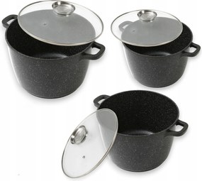 Masterpan Edénykészlet – 3 Db 7L 10L 14L Fedővel