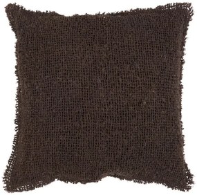 Dekoratív durván szövött párnahuzat TOLOUSE 50x50 cm, barna