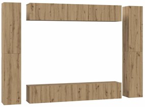 TV szekrény garnitúra 10 pcs kézműves tölgy 30.5 x 30 x 90 cm