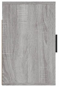 2 db szürke sonoma falra szerelhető éjjeliszekrény 50x30x47 cm