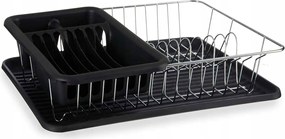 Konyhai edénycsepegtető tálcával, fekete