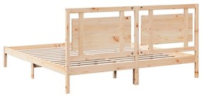tömör fa extra hosszú ágykeret matrac nélkül 200 x 220 cm