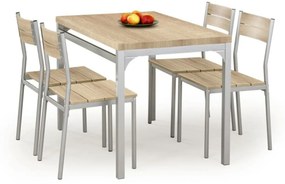 MALCOLM asztal + 4 szék, sonoma tölgy