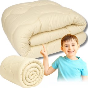 Antiallergén egész éves paplan 90x120cm bolyhos ekrü steppelt gyerek