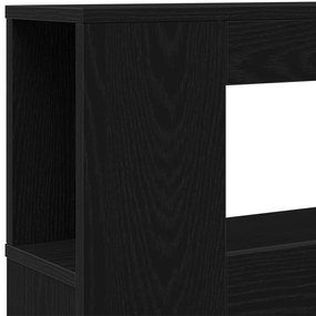 LED Fejtábla Fekete Tölgy 160x18,5x45 cm Mérnöki Fa