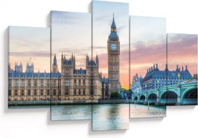 Kép - London pasztell színekben (150x105 cm)
