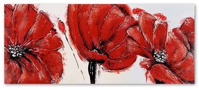 Gario Vászonkép 3 piros pipacs Méret: 120 x 40 cm