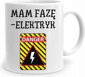 Bögre Ajándék Villanyszerelőnek Van Egy Villanyszerelő Fázisom, fényképes nyomtatással