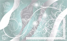 Fotótapéta Absztrakt Virágok Hullámok Pasztell árnyalatok 208x146 +ragasztó