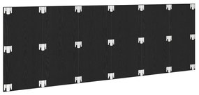 fekete tölgy fal fejtámla 240x1.5x80 cm Műanyag fából