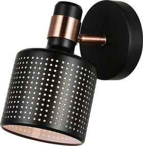 Italux RESTENZA WL-2439-1-BK Fali lámpa 1x40W/E27 IP20