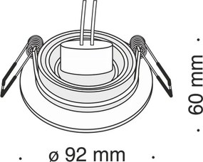 Maytoni ATOM DL023-2-01B Beépíthető spotlámpa 1x50W/GU10 IP20