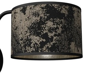 Fali lámpa SATINO 1xE27/60W/230V fekete/arany