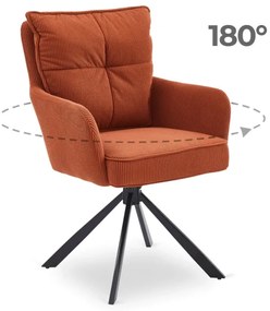 Forgó Étkező/Tárgyaló Rozsdabarna Színben. CITY