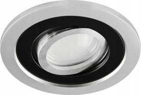 Mennyezeti spot lámpatest kerek Borys C ezüst/fekete