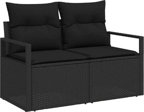 vidaXL Kerti kanapé párnával 120 x 62 x 69 cm polirattan