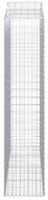 8 db íves horganyzott vas gabion kosár 200x50x220/240 cm