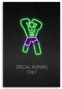Gario Vászonkép Neon Hulk - Rubiant Méret: 70 x 100 cm
