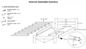 Magnat Ola ágy 180x200 cm, szürke Ágyrács: Ágyrács nélkül, Matrac: Matrac nélkül