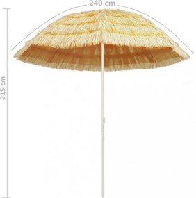 hawaii stílusú természetes strand napernyő 240 cm