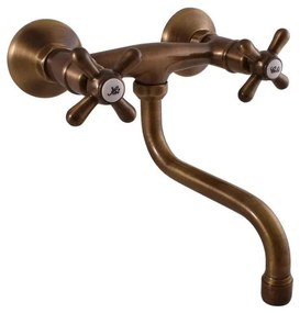 RAV Slezák MK101.5/21SM - Mosogató/mosdó csaptelep MORAVA RETRO antik sárgaréz