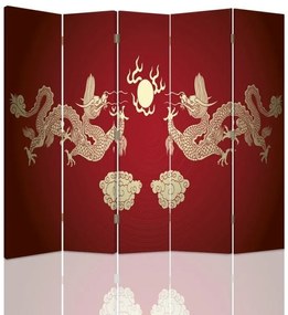 Gario Paraván Red Dragons Méret: 180 x 170 cm, Kivitelezés: Klasszikus paraván