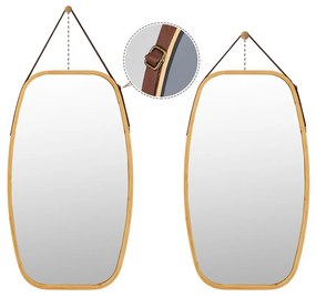 Bambusz keretes tükör