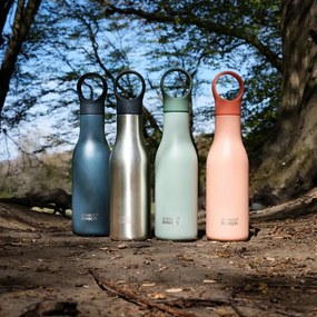 Mentazöld rozsdamentes acél utazó ivópalack 500 ml Loop – Joseph Joseph