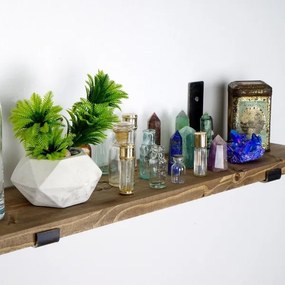 Fali polc 16x60 cm fenyő