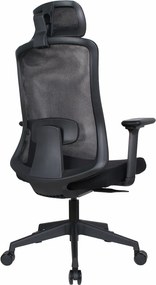 Irodai szék, fekete, teherbírás 150 kg, ROSANO