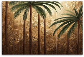 Gario Vászonkép Pálma arany absztrakt Méret: 100 x 70 cm