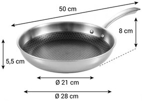 Tescoma SteelCRAFT Serpenyő, 28 cm