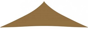 tópszínű HDPE napvitorla 160 g/m² 4 x 4 x 5,8 m